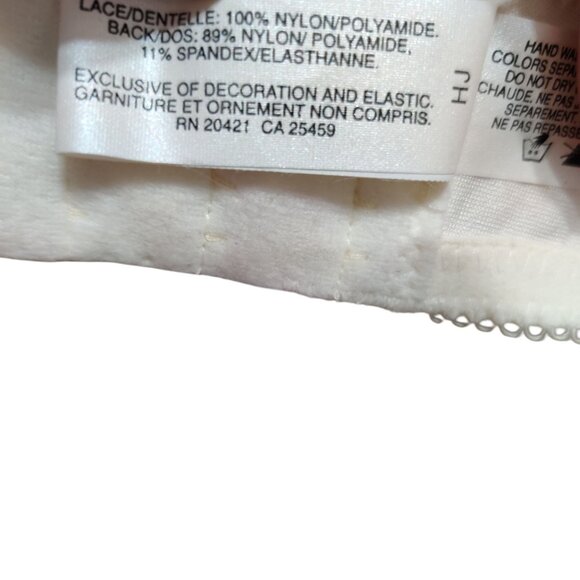 Wacoal 36DDD Underwire Lace Bra Vintage Ivory Full Coverage Minimizer Underwire - Picture 7 of 9